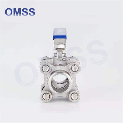 3PC 	Ball Valve 2inch Stainless Steel Sanitary Globe Valve Stainless Steel 316