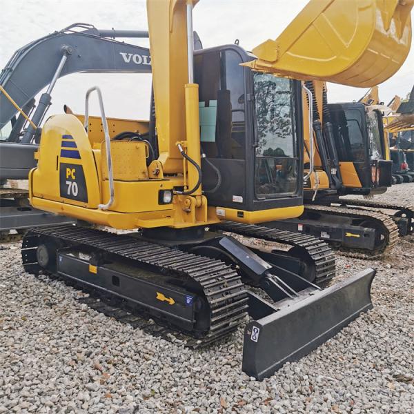 Boa Saúde Japão Excavadora Komatsu PC70 Original de Cadeia de Arrastão com Horário de Trabalho Baixo