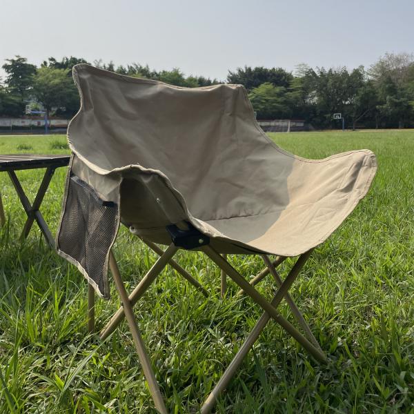 Garden Outdoor Furniture 2024 Foldable Portable Moon Chair for Camping Fishing and More