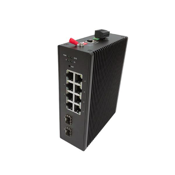 10 Ports Industrial Ethernet Switch 10M / 100M / 1000M 20G Switching Capacity