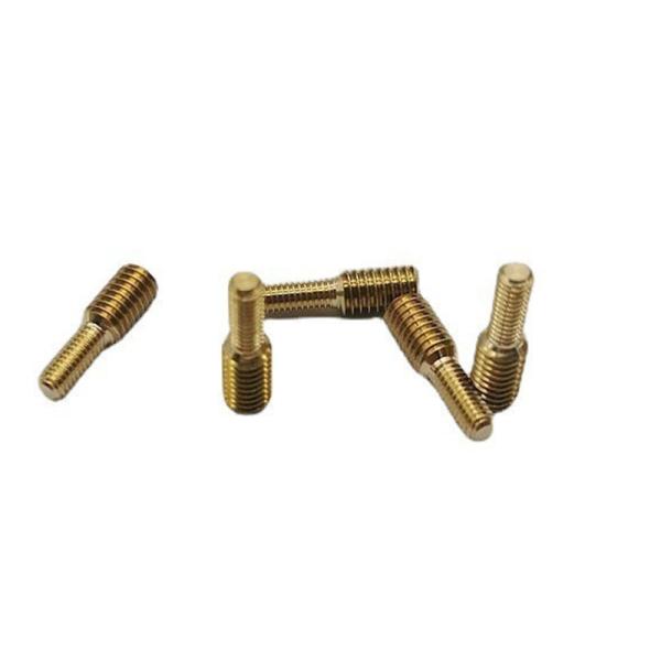 Copper Brass Machined Components Connector Turning Parts Fabrication Manufacturing