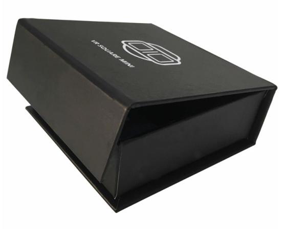 Small paper gift box packaging with cut out EVA/ foam insert for small product usb,credit card,keychain,Jewelry