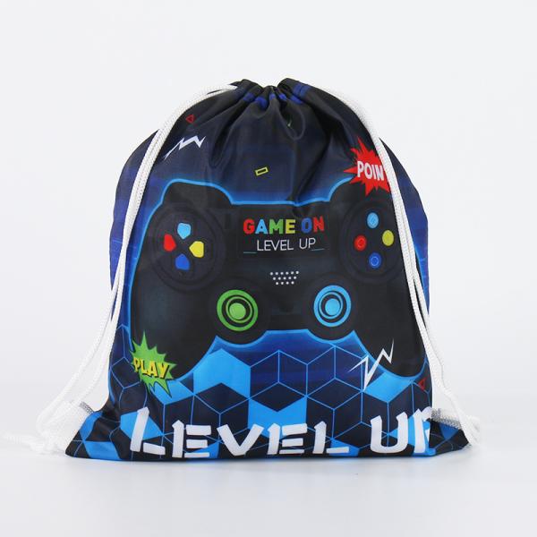Custom Logo Draw String Polyester BackPack Wholesale Promotional Drawstring Bags