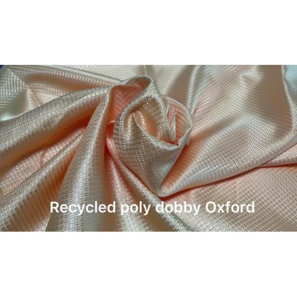 Factory Wholesale RECYCLED POLY DOBBY CUBIST 100%polyester oxford fabric