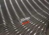 7*7 Mesh Size 30mm stainless steel cable mesh For Shopping Mall Safety Fence