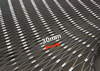 7*7 Mesh Size 30mm stainless steel cable mesh For Shopping Mall Safety Fence