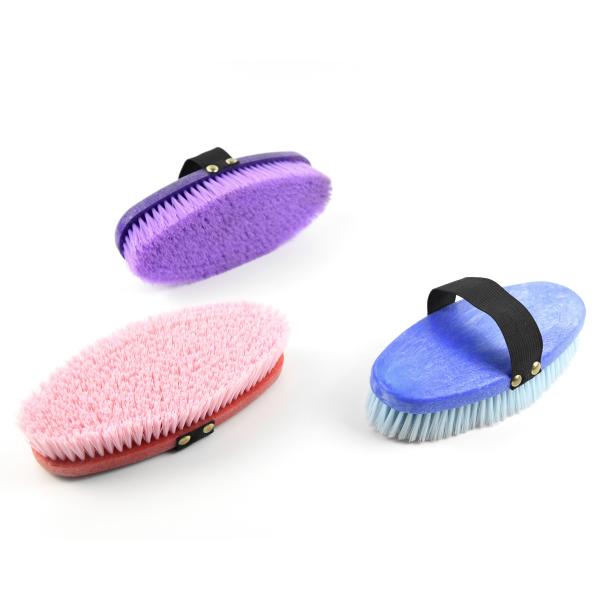 20*6cm Horse Grooming Brushes Customize Logo Printing With Macroporous Brush Wire