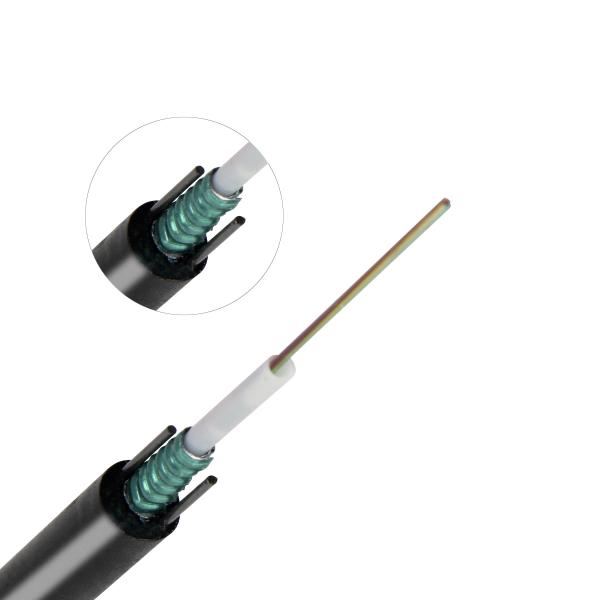 Armored Outdoor Fiber Optic Cable Multimode 12/8/4 Core GYXTW OM2 Fiber Optic Cable