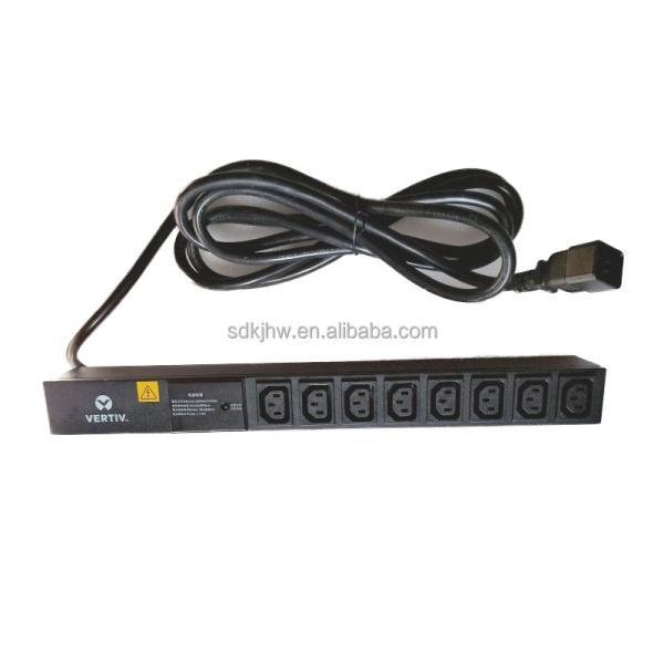 Black 1U Form Factor PDU Vertiv Basic Type IRS-P800LC16 for Cabinet Power Distribution