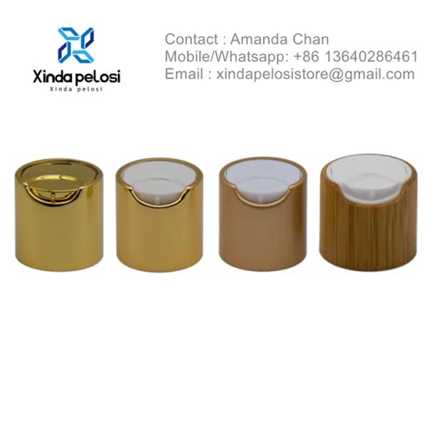 Preço da fábrica Alumínio liso de cor personalizada Shell Dispensador de disco de plástico Top Cap para venda