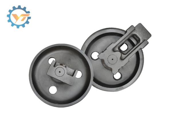 Escavadora amarela Front Idler Assembly do aço de liga 50Mn D4