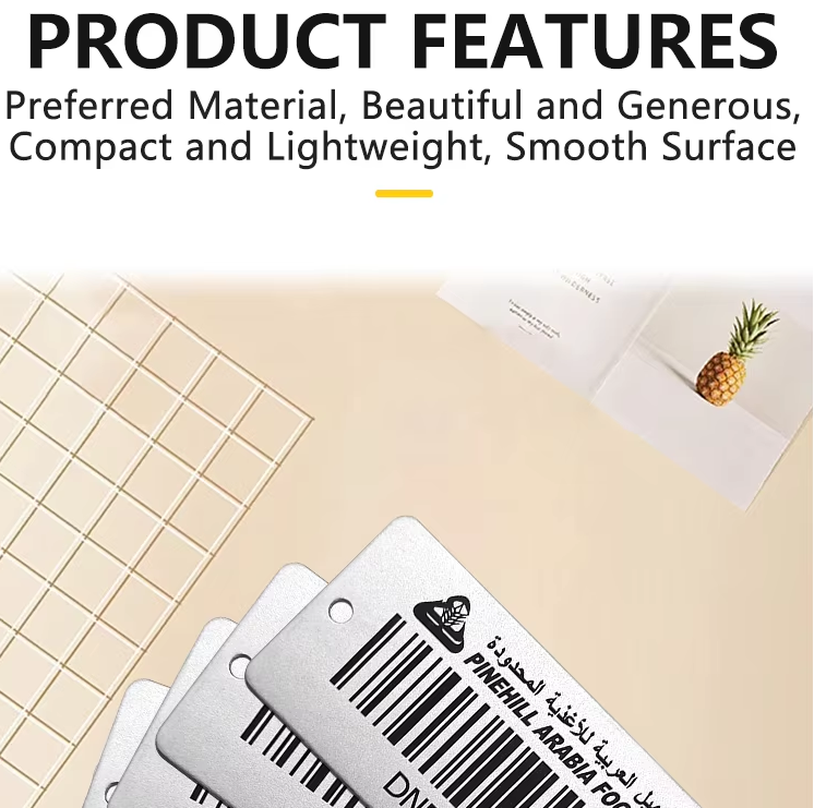 Custom Aluminum Asset Tags Fireproof Durable Industrial Storehouse Logistics Equipment QR Code Labels Barcode Mini Labels