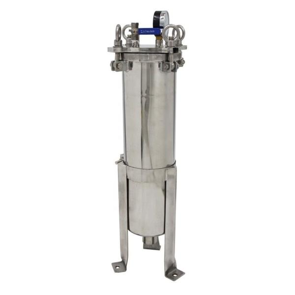 Micron Rating 1-100micron Stainless Steel Bag Filter Housing for Sanitary Cartridge Filter
