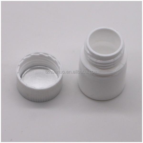 Medicine Solid Tablet Capsule Storage PE Plastic Bottle 5mL Round Shape with Screw Cap