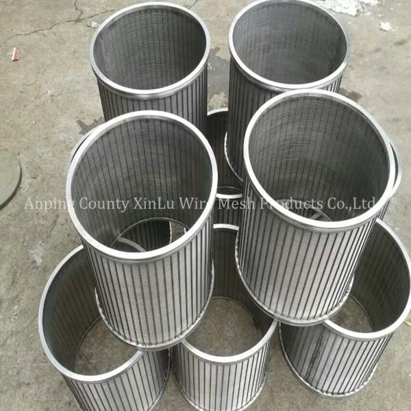 STAINLESS STEEL ROTARY DRUM SCREENS / WEDGE WIRE JOHNSON CYLINDRICAL SCREENS  /FILTER DRUM FOR WASTE TREATMENT EQUIPMENT