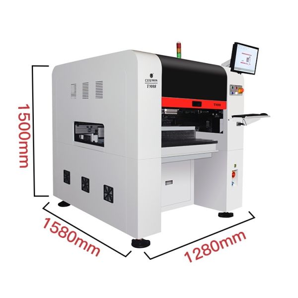 Charmhigh TM08 PCBA Manufacturing Machine SMT Pick And Place Machine 8 Heads 80 Feeders