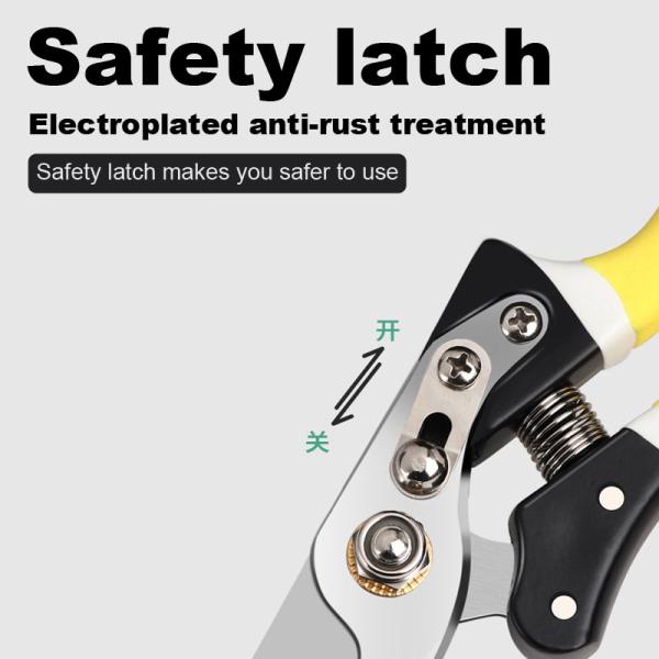 3mm Sk5 Portable Steel Pruning Shears Anti Slip For Gardening