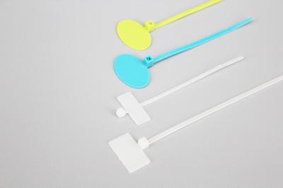 High quality 100mm-200mm self-locking nylon numbered cable ties straps and identification wire ties with label