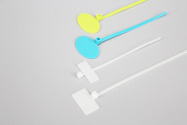 High quality 100mm-200mm self-locking nylon numbered cable ties straps and identification wire ties with label