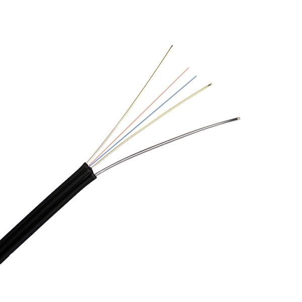 FRP / KFRP Strength Member FTTH drop cable 2 Core SM GJYXFCH with Black or White Jacket