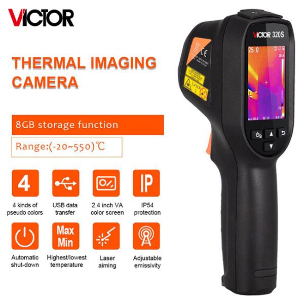 Камера -20℃ термического изображения 8GB IP54 к передаче данных 160x120 USB 550℃