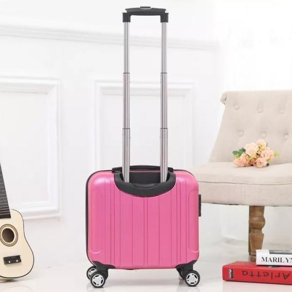 Waterproof Carry On Travel Luggage Hardshell Boarding Suitcase 18 Inch With Lock