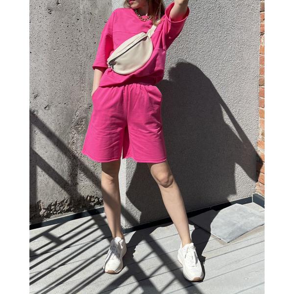 Женский комплект капюшонов Т-шорты 5 четвертей Трусы тренировка бег