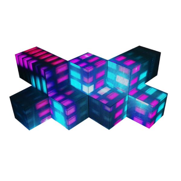 P4mm Creative LED Video Wall KTV Club DJ Booth Stage Triangle