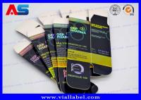 Impression holographique brillante 10 ml Fiole Boîtes d' imprimante Conception personnalisée 10 ml bouteille boîte en papier