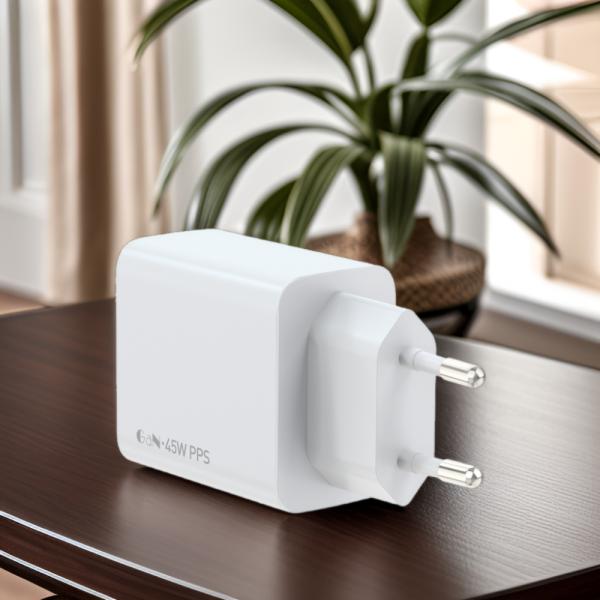 Mould Privado 45W GaN Carregador de Parede USB-C Para MacBook Pro/Air IPad Pro Galaxy S23