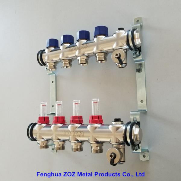 Radiant Floor Heating Stainless Steel Manifolds Systems , Stainless Steel UFH Manifold