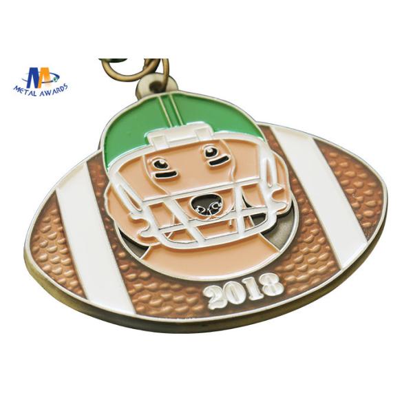 Hockey Shape Metal Award Medals Zinc Alloy Die Casting High Durability