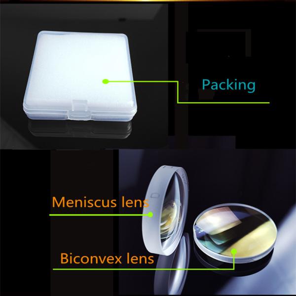 F120 Meniscus Compound Laser Focusing Lens H-K9L+ZF2 300W For Laser Cutting Head
