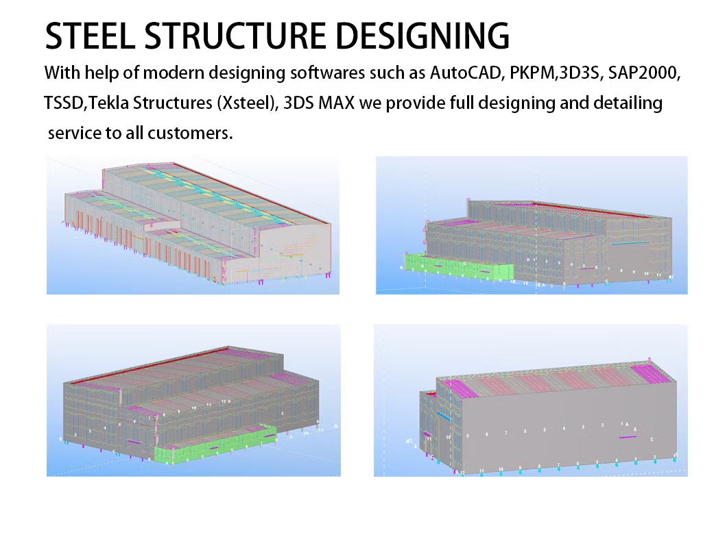 Hot-dip Galvanized Steel Frame Building with Large Span and High-strength Steel for Commercial Use