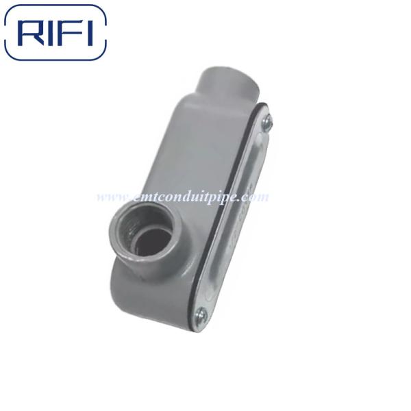 Threaded T Type Aluminum Die Cast PVC Coated Connduit Body For Connect IMC Conduit