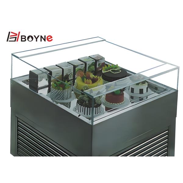 Commercial Open Drawer Type Chocolate Cake Display Cabinet with stainless steel material with painting