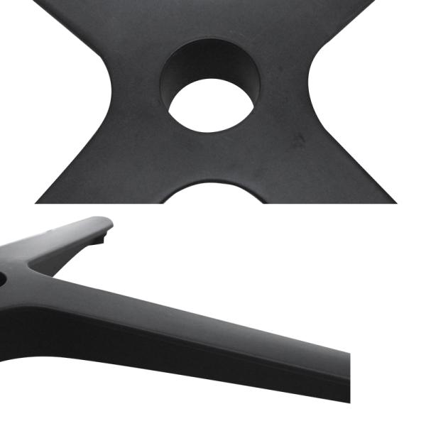 Matte Black 800mm Aluminum Alloy 4-star Base Office Chair Professional Office Chair Metal Base