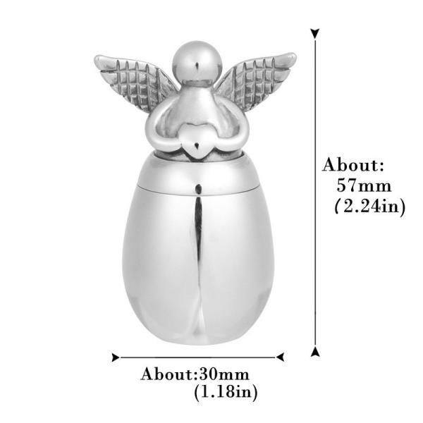 Pet Caskets Urns Angel Base Egg Shape Cremation Memorial Ashes Urn Keepsake Pendant