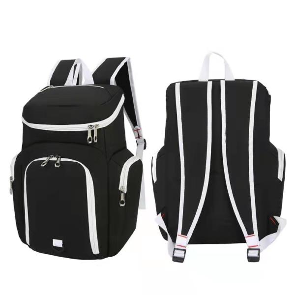Material Basketball or Soccer Backpack with Customized Designs and Zipper Hasp Closure
