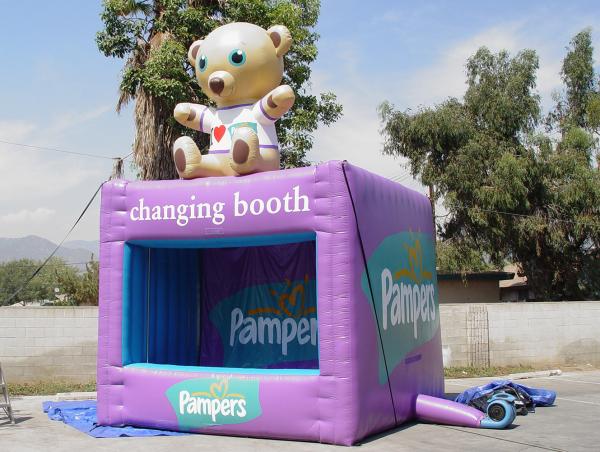 pampers changing booth