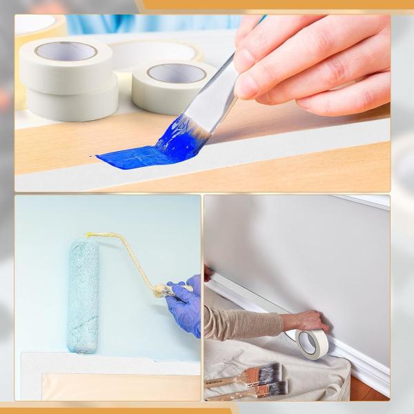 25mmx25 Meters White Masking Tape For Painting And Decorating Customization