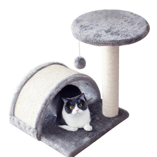 Casa de gatos sostenible y rascador ODM Tejido de gatos rascadores