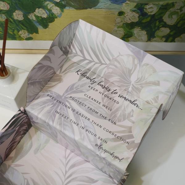 Embossing Printing Packaging Box Shipping Mailer For Cosmetic