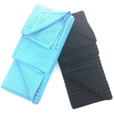 3PK Assorted Blue Microfiber  Dish Drying Mat  100%polyester