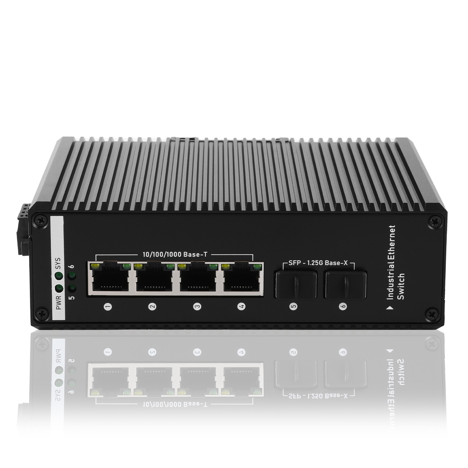 Порт POE порта 4 Poe 2 SFP переключателя сети IEEE 802.3af/At промышленный