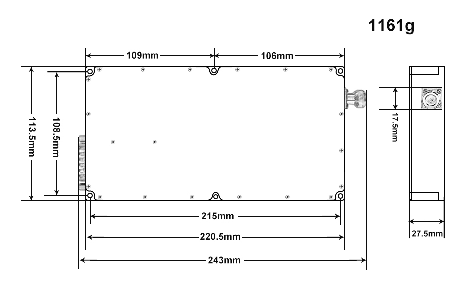 300W WiFi 2.4GHz anti done ,Radar  system RF module for safety pravicy protection 