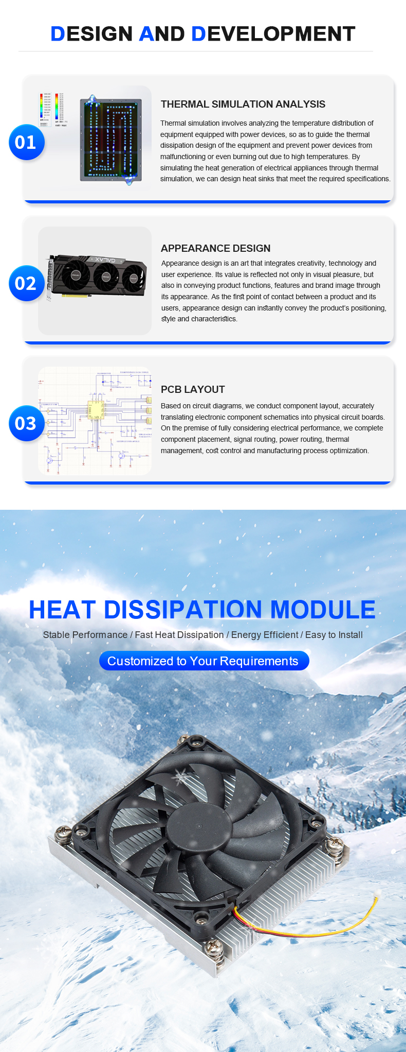 Ultra Thin CPU Cooler With Fan for Industrial Motherboard Silent Efficient Heat Dissipation