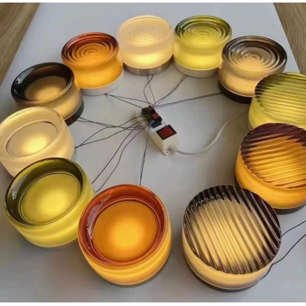 Modern simple hotel bedroom mirror lamp round interior colorful wall lamp