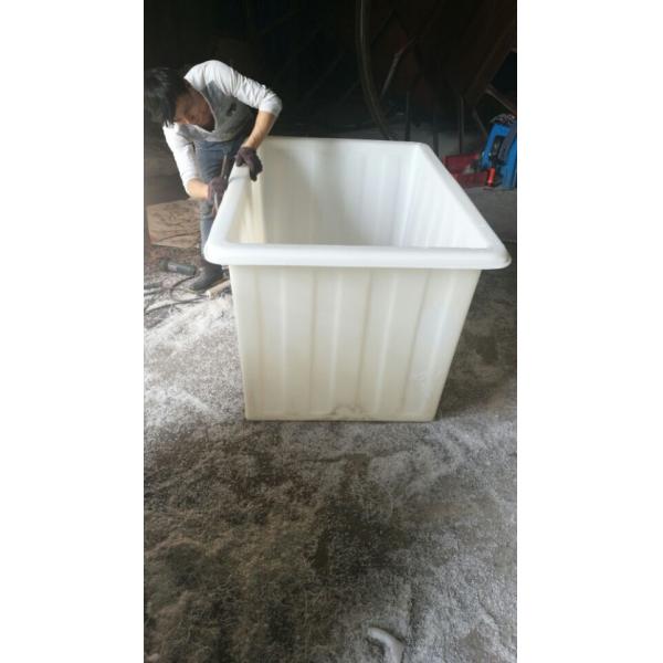 Прям-встали на сторону промышленные ящики прачечной на колесах полиэтилен Рото 450 литров отлили в форму