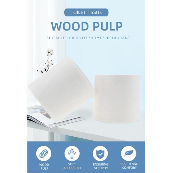 FSC Breathable White Tissue Toilet Paper 100mm×115mm